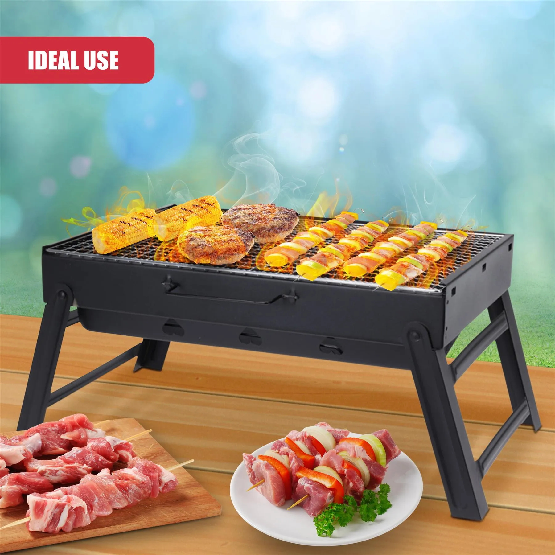 Portable Charcoal BBQ Grill