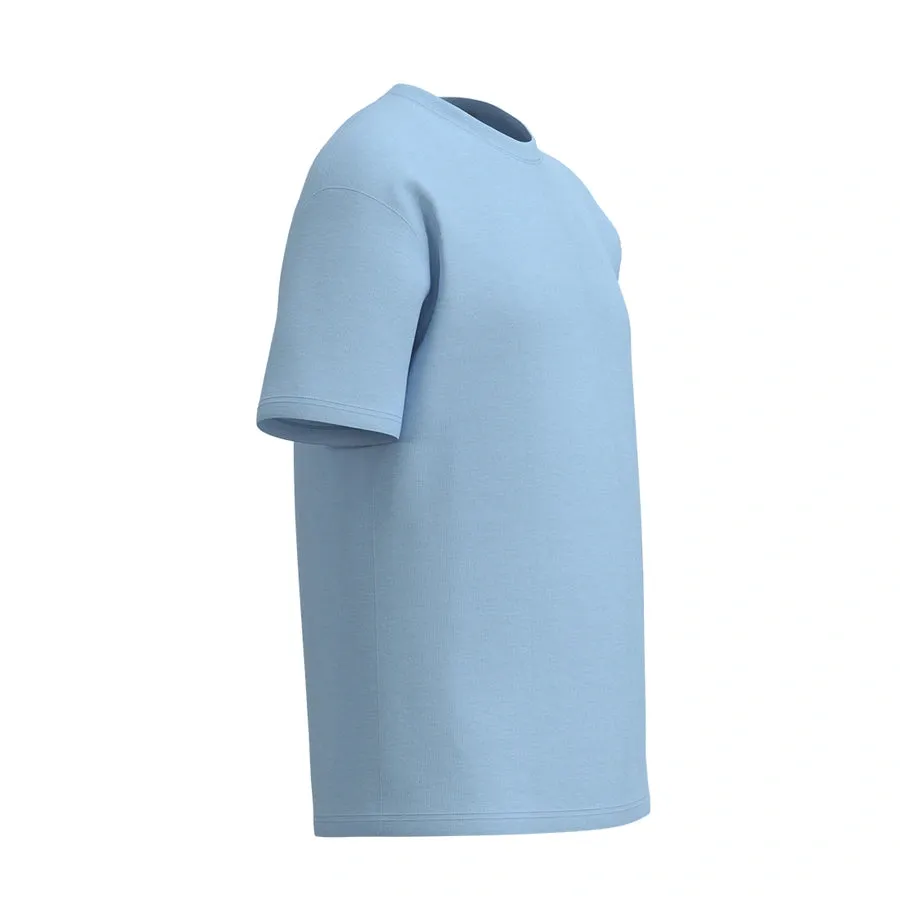 Premium Heavy Cotton Oversized T-Shirt, Bright Blue