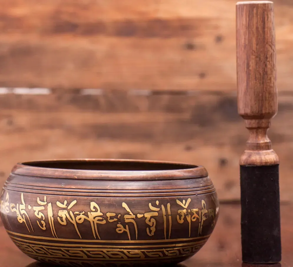 Premium Quality Singing Bowl Set with Stick and Cushion Pillow