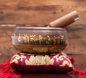 Premium Quality Singing Bowl Set with Stick and Cushion Pillow
