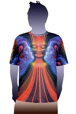 Printed Visonary Art T-shirt - Alex Grey - Interbeing