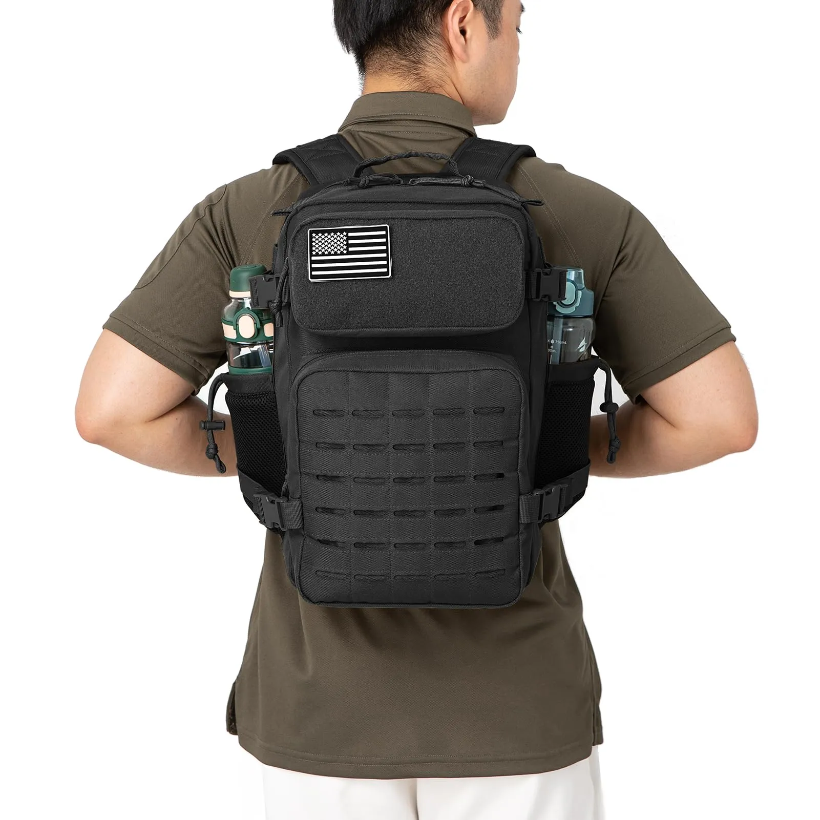 QT&QY 25L Tactical Backpack, Military Bug Out Bag
