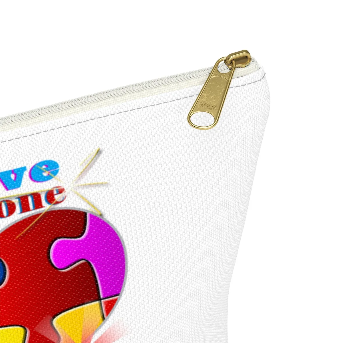 "I Love Someone with Autism" Accessory Pouch w T-bottom