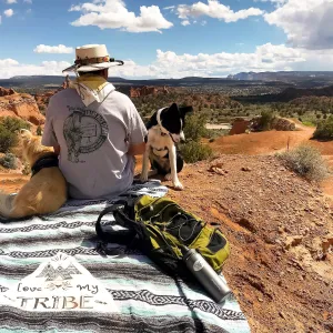 "Love My Tribe" - Mint Throw - Falza Mexican Blanket