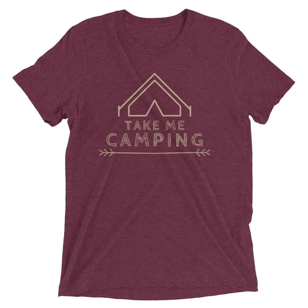 "Take Me Camping" Unisex Premium Tri-Blend Camping T-Shirt