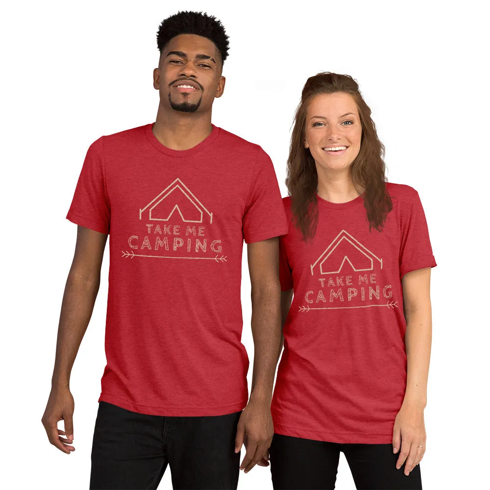"Take Me Camping" Unisex Premium Tri-Blend Camping T-Shirt
