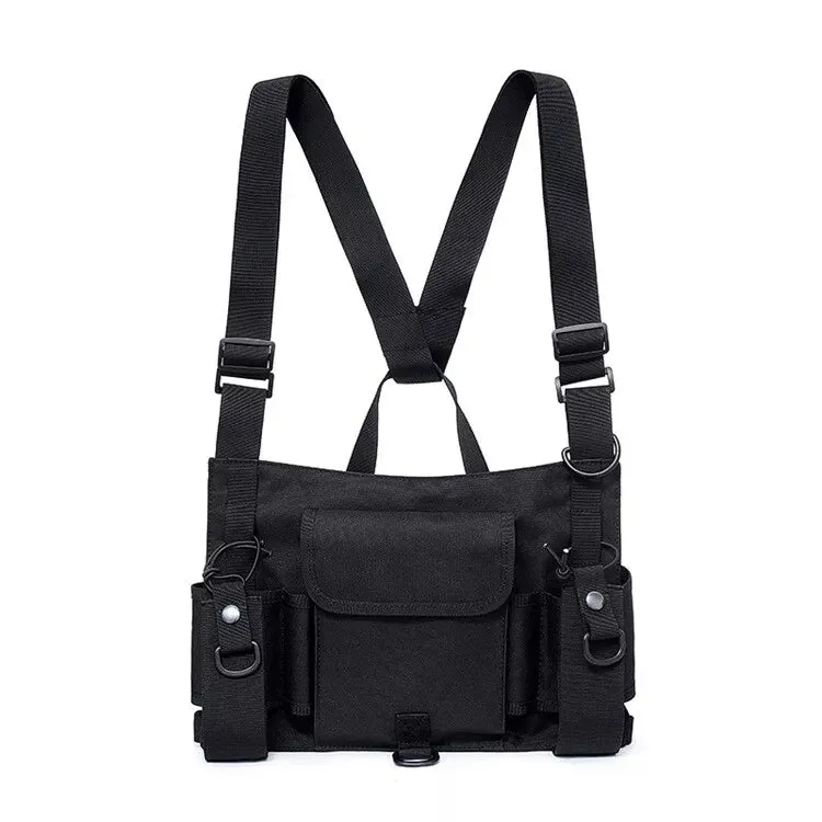 RECON GS2S VECTOR Dual Universal Radio Chest Admin Harness Black