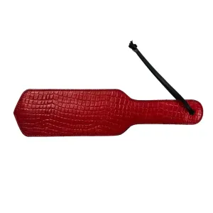 Rouge Garments Black and Red Leather Bondage Paddle for Bdsm Couples