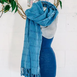 Rustic Pestemal in Indigo