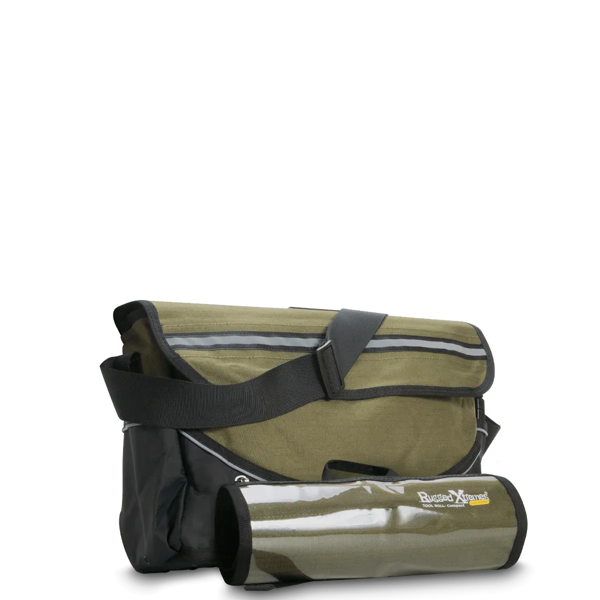 RX HD 340mm x 270mm x 120mm Crib Canvas Tool Bag With Compact Tool Roll