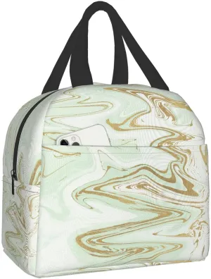 Rynx | Prelerdiy Abstract Floating Lunch Box - Insulated Lunch Bags For Women/Men Watercolor Design Reusable Lunch Tote Bags, Perfect For Office/Camping/Hiking/Picnic/Beach/Travel