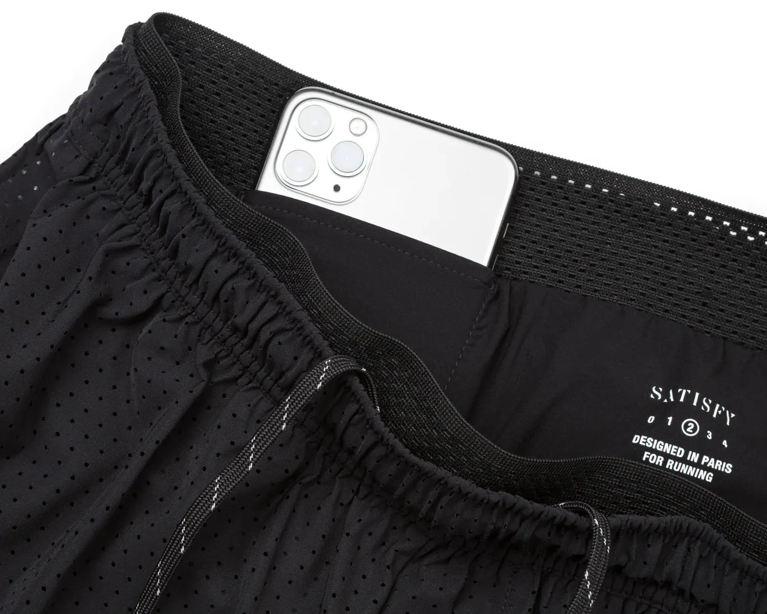 Satisfy Space‑O 5 Inch Distance Shorts Black v2