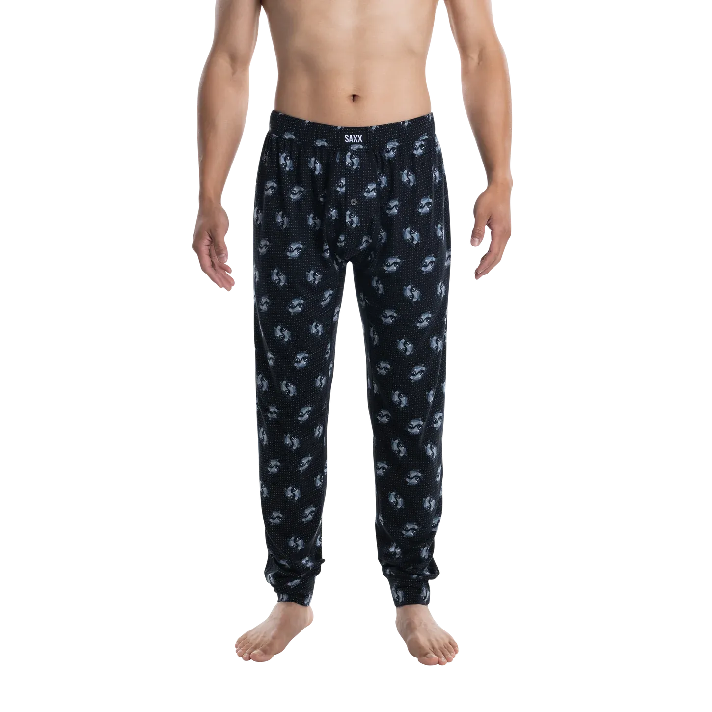 Saxx Droptemp Cooling Sleep Pants - Angler Wrangler- Black