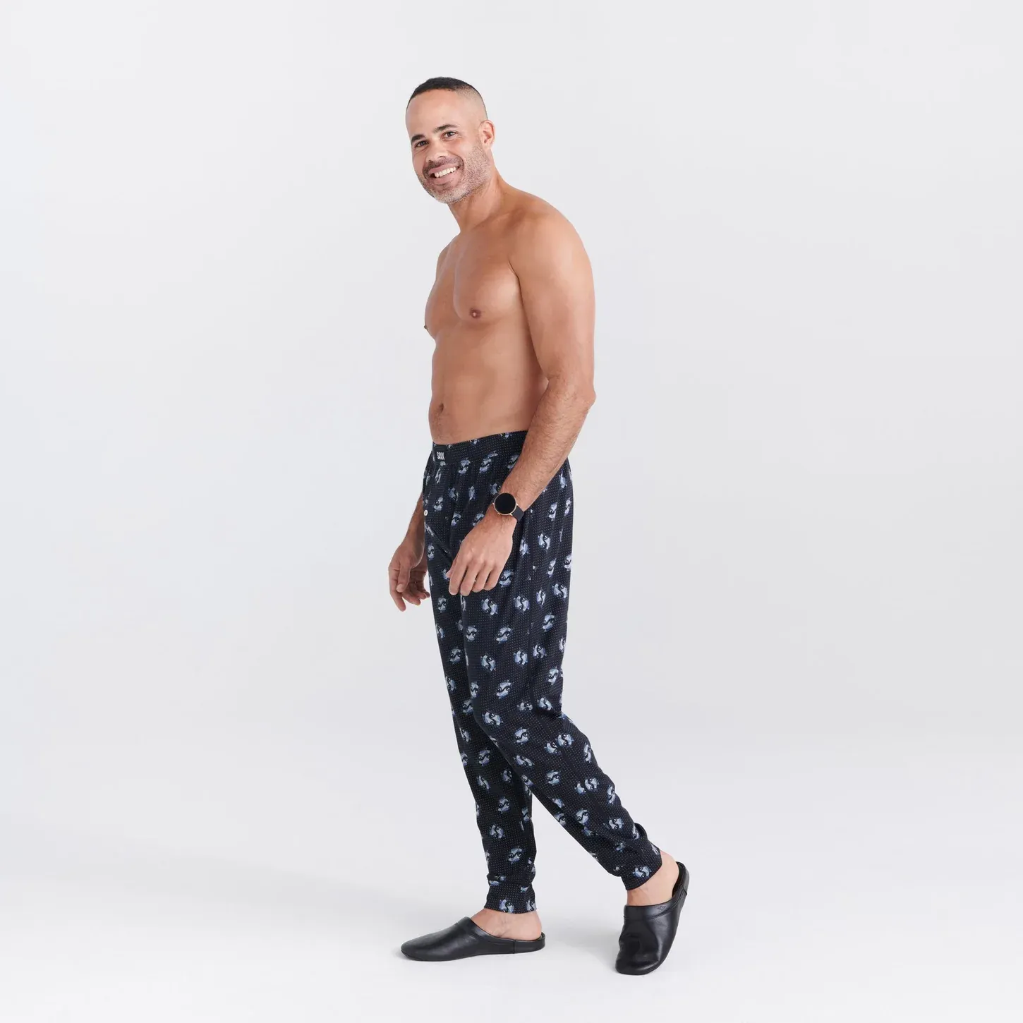 Saxx Droptemp Cooling Sleep Pants - Angler Wrangler- Black