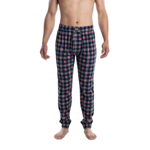 Saxx Droptemp Cooling Sleep Pants - Catnap Plaid- Black