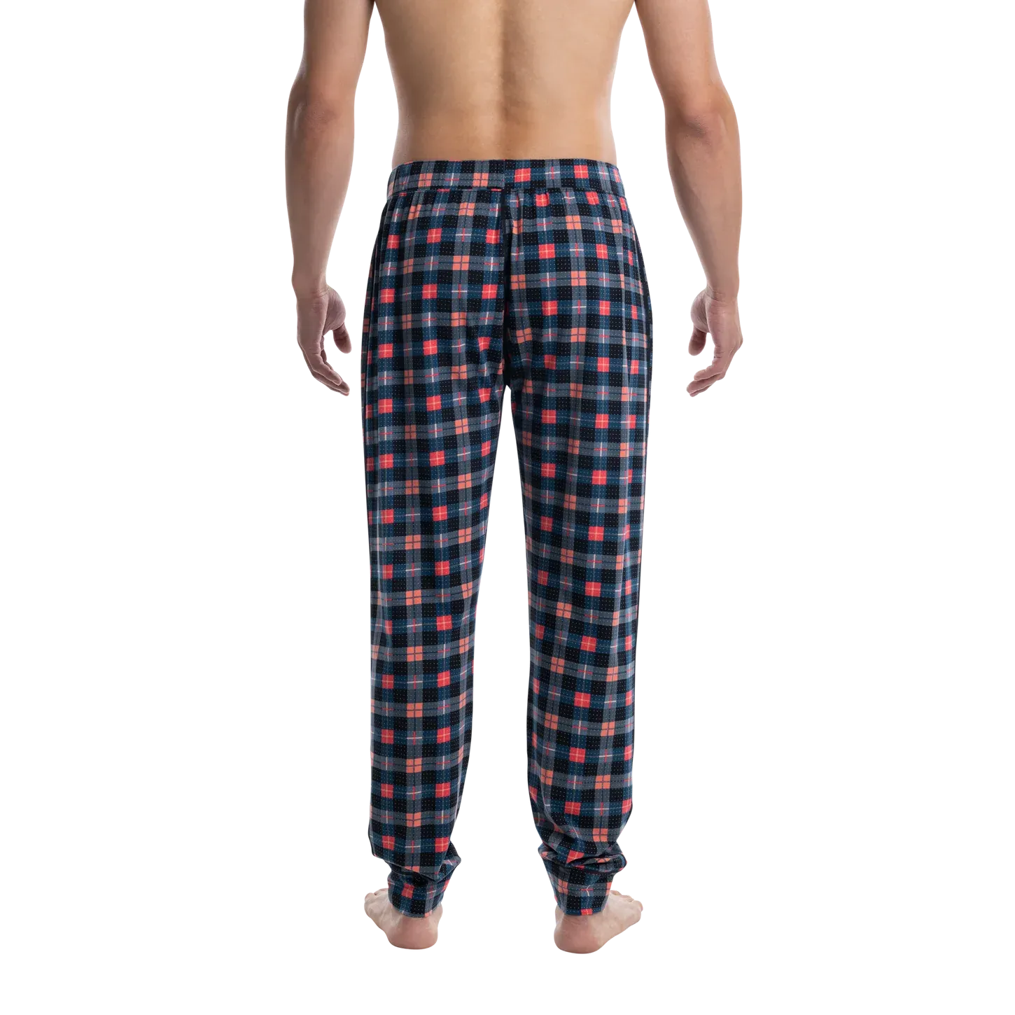 Saxx Droptemp Cooling Sleep Pants - Catnap Plaid- Black