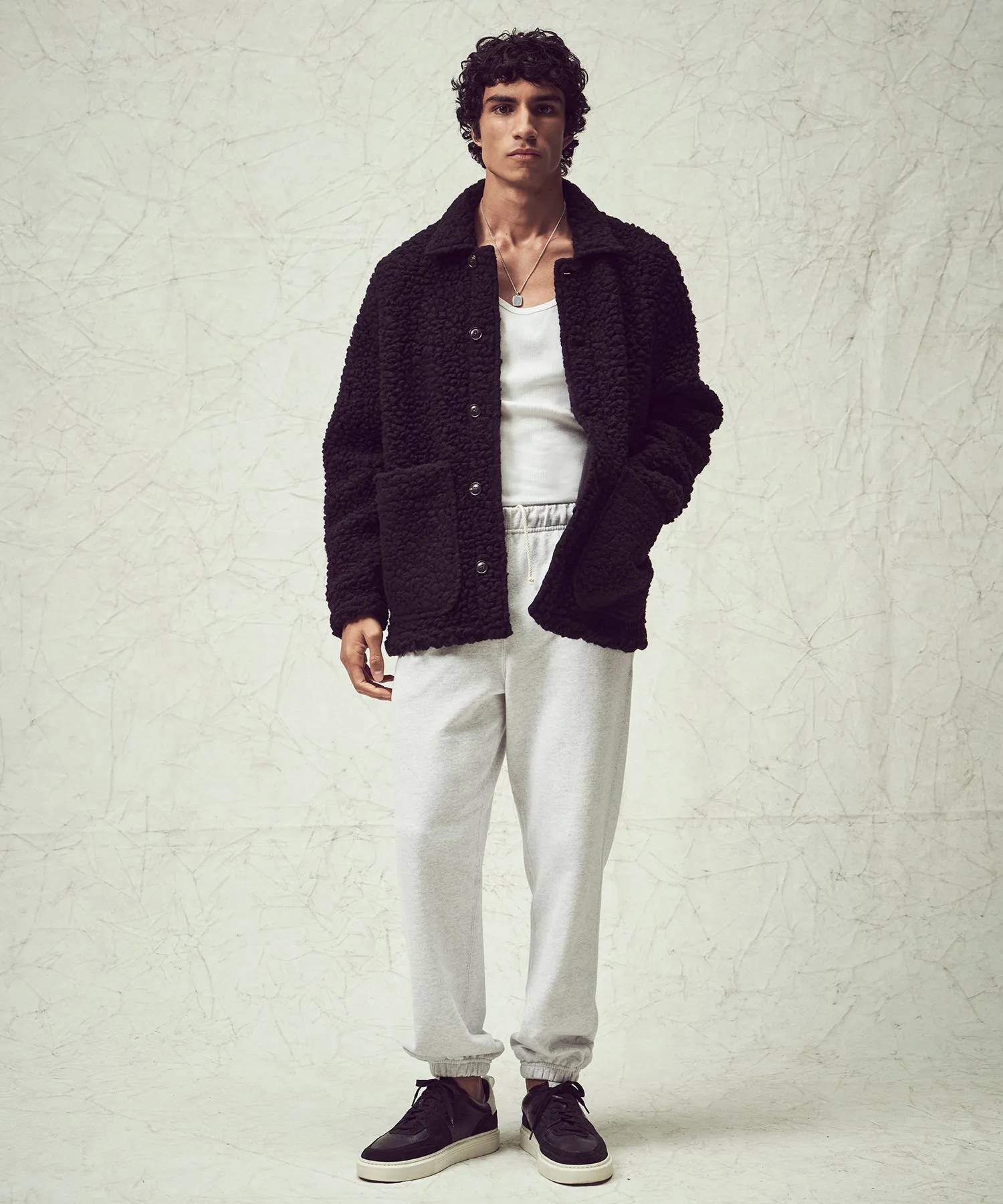 Sherpa Chore Coat in Black