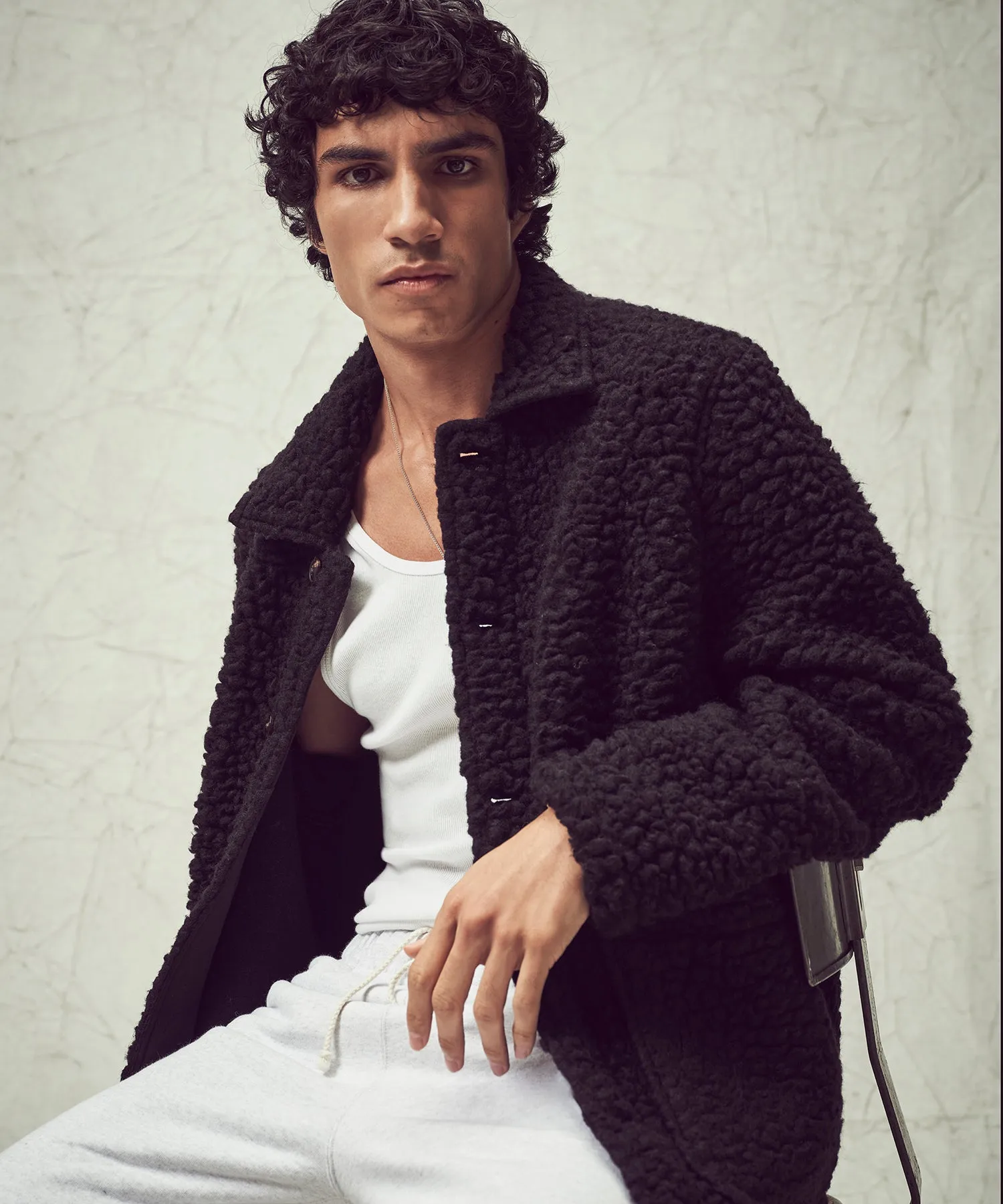 Sherpa Chore Coat in Black