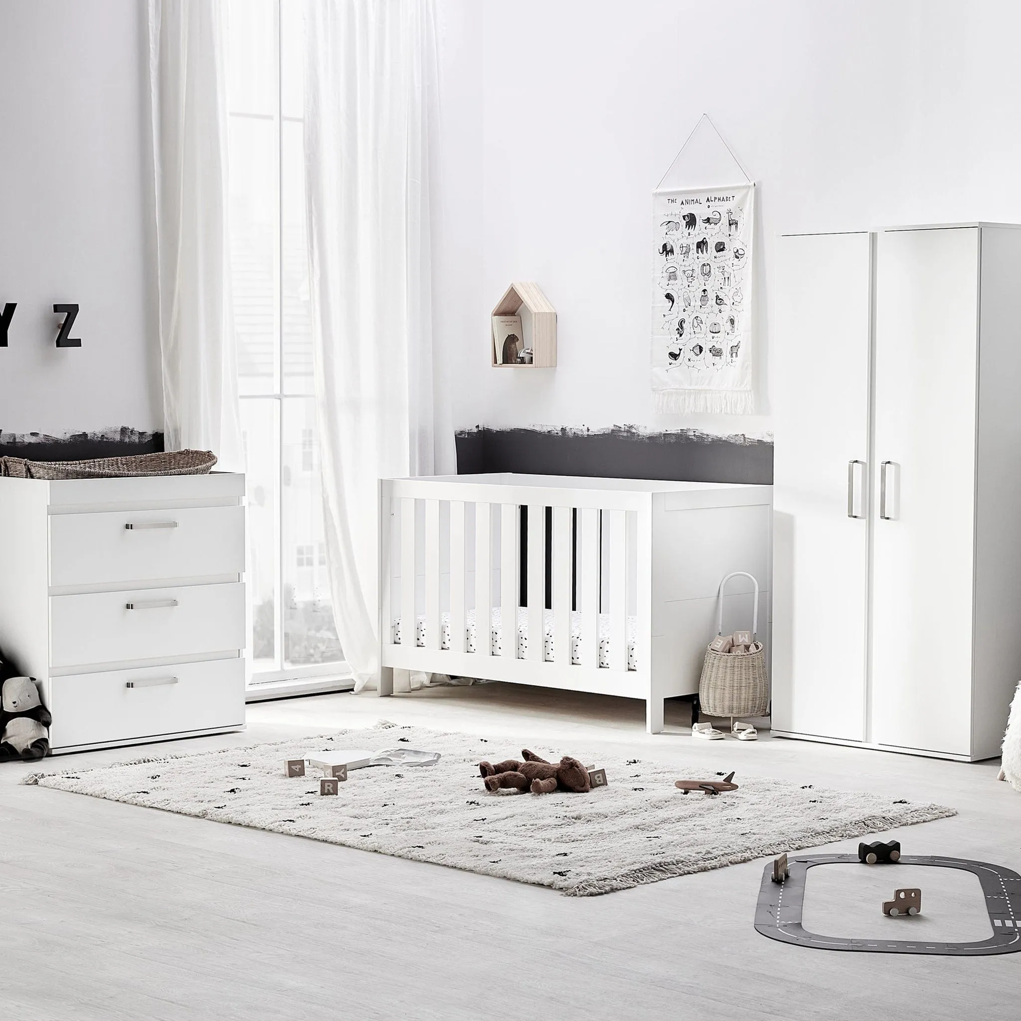 Silver Cross Finchley White 3-Piece Nursery Roomset