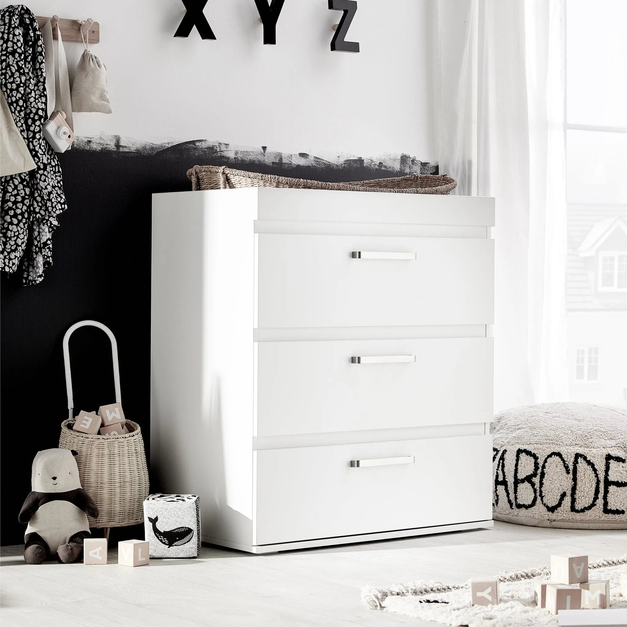 Silver Cross Finchley White 3-Piece Nursery Roomset