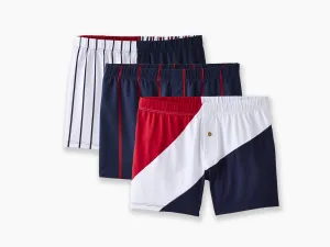 Slim Fit Boxers ~ The Navies 3 Pack