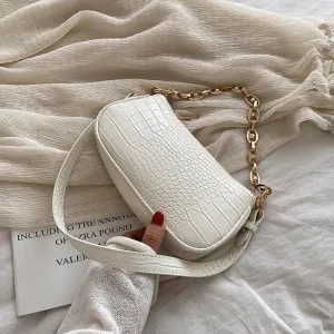 Small Stone Pattern PU Leather Crossbody Bags For Women 2020  Shoulder Messenger Bag Female Travel Chain Handbags and Purses