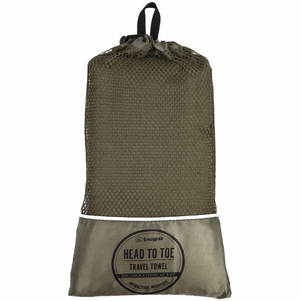 Snugpak Head to Toe Travel Towel Olive - 125cm x 120cm