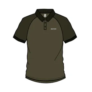 Sonik Green Raglan Polo Shirt