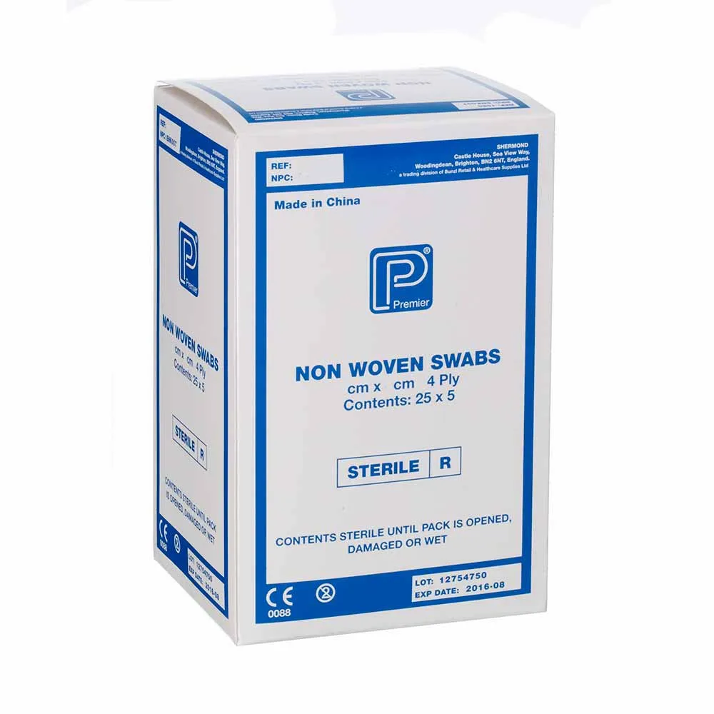 Sterile Premier Swab - 10cm x 10cm - 4Ply - 40 x 5/Pouch