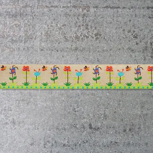 Sue Spargo Ribbon : Garden Flowers - Gold