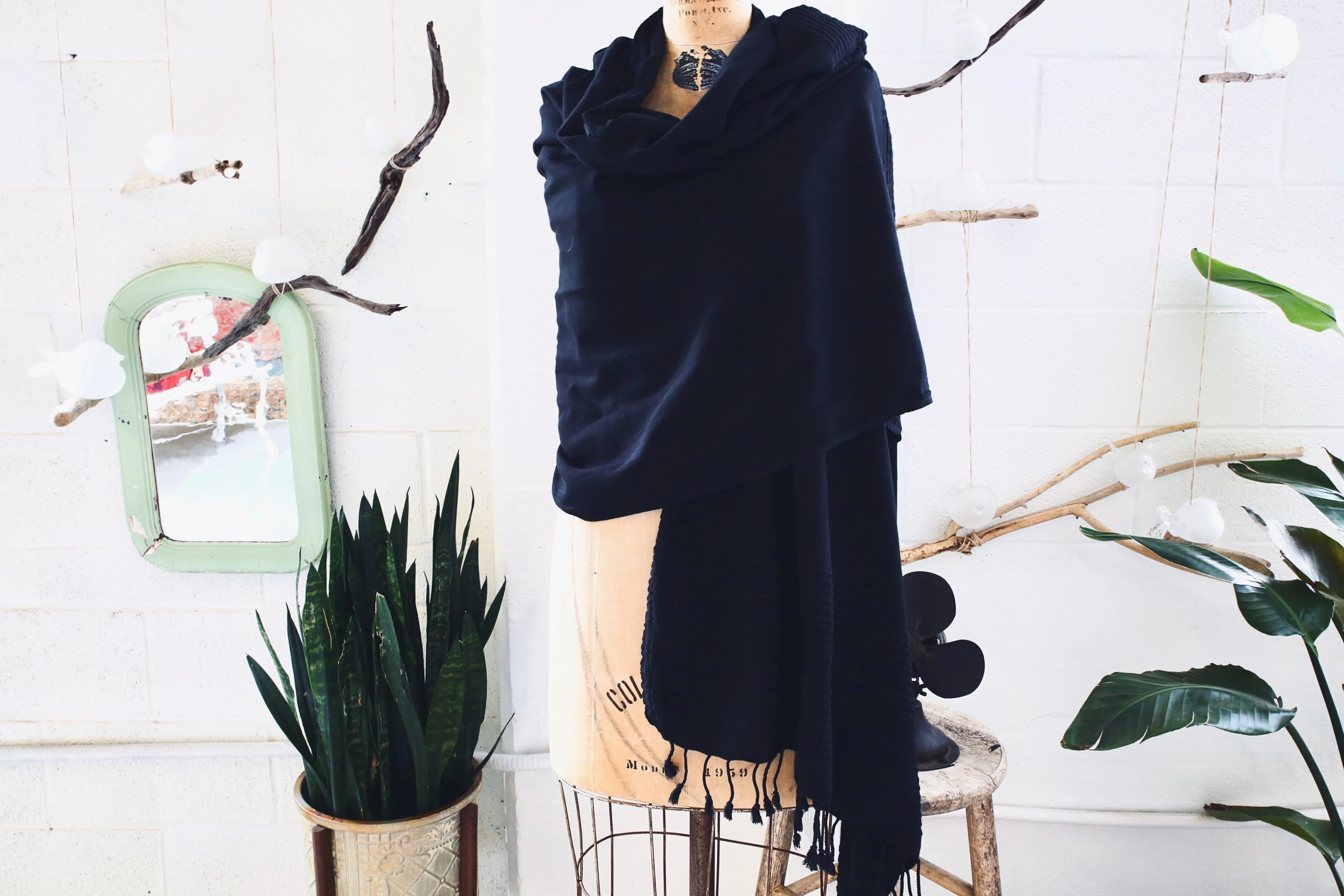 Summer Pestemal Scarf in Black