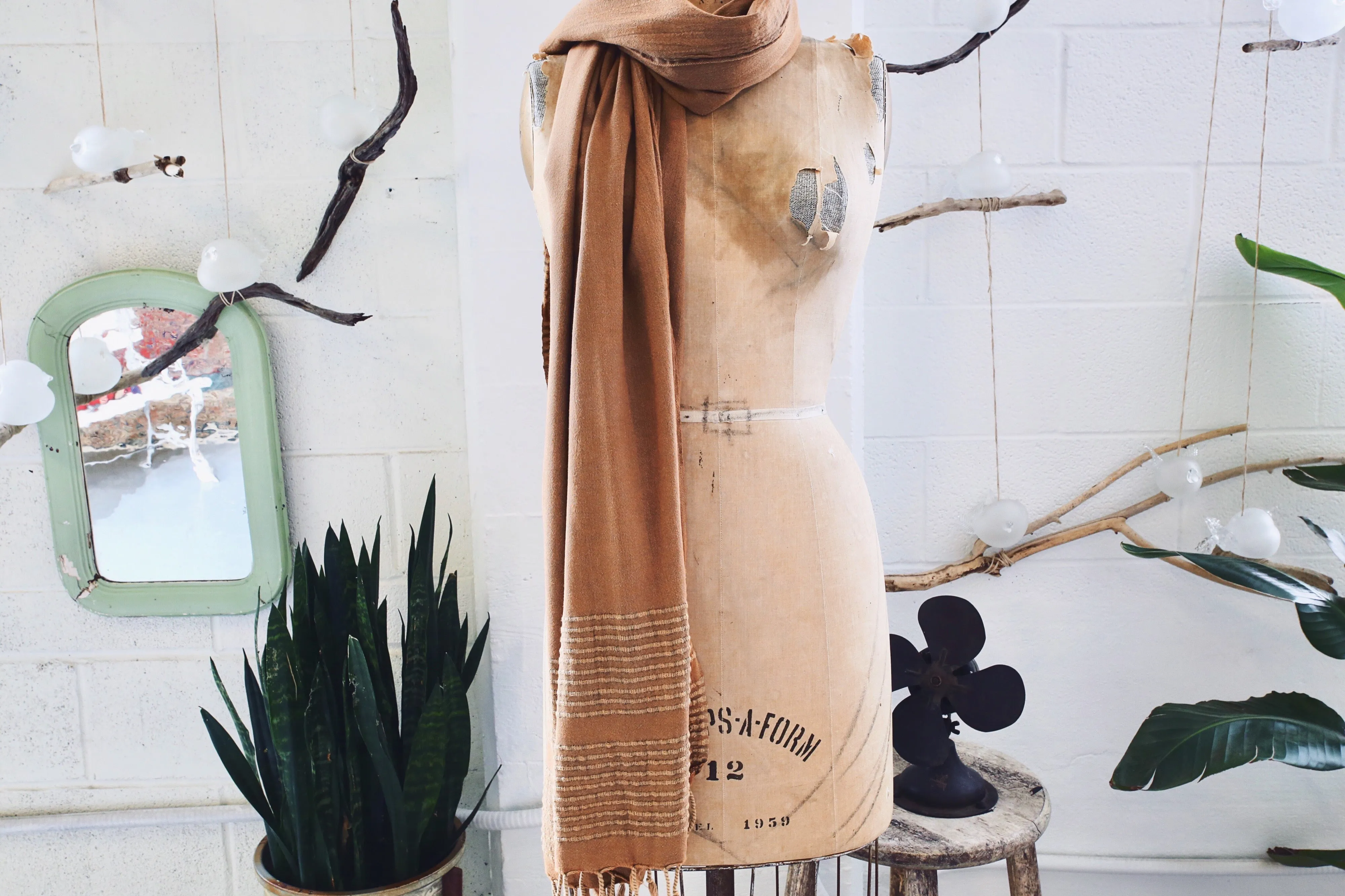 Summer Pestemal Scarf in Mustard