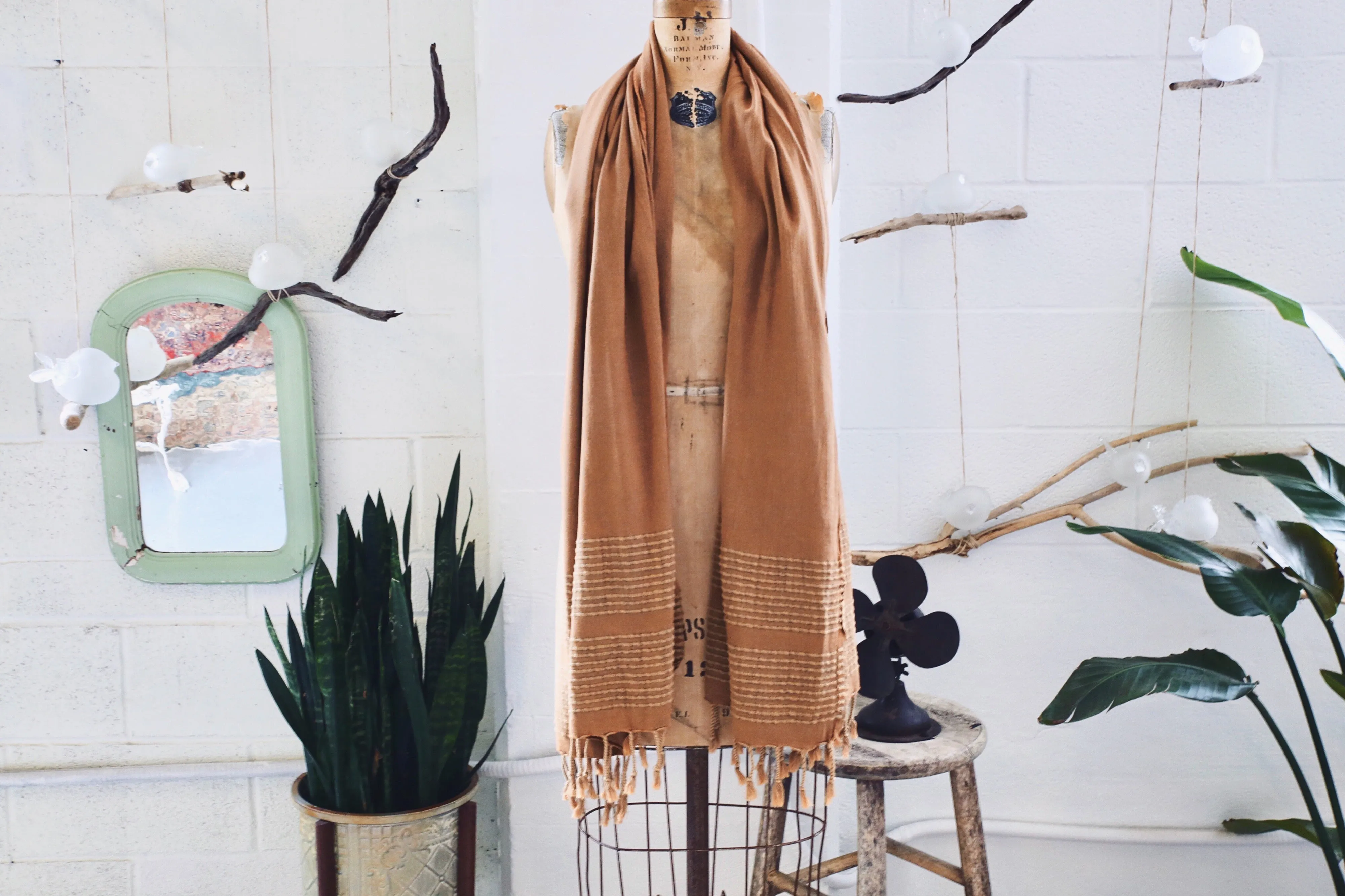 Summer Pestemal Scarf in Mustard
