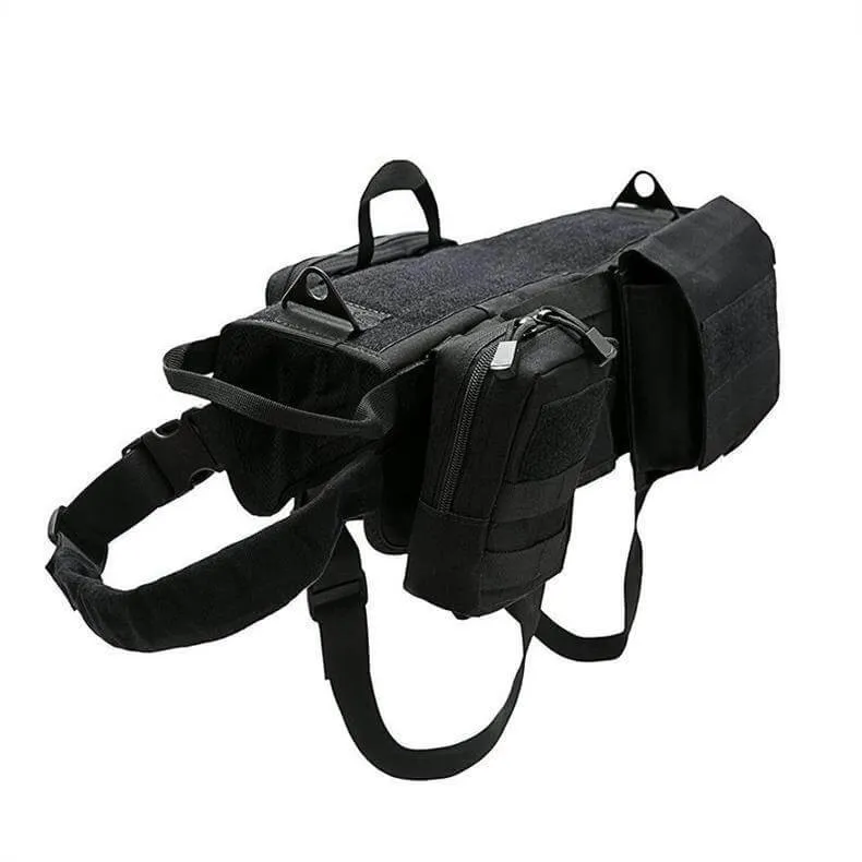 Tactical Dog Harness – MOLLE Vest for Training & Hiking