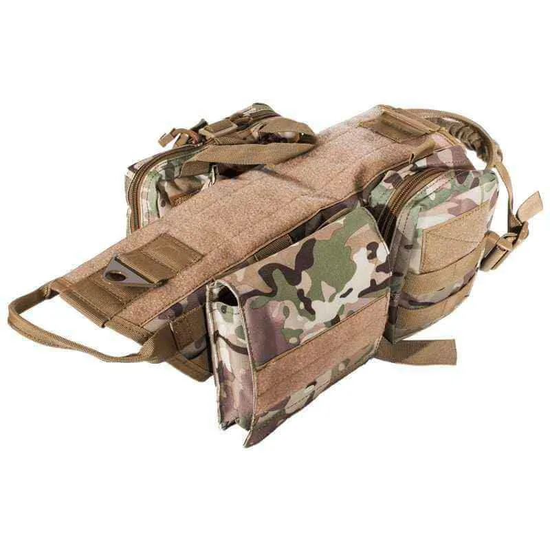 Tactical Dog Harness – MOLLE Vest for Training & Hiking