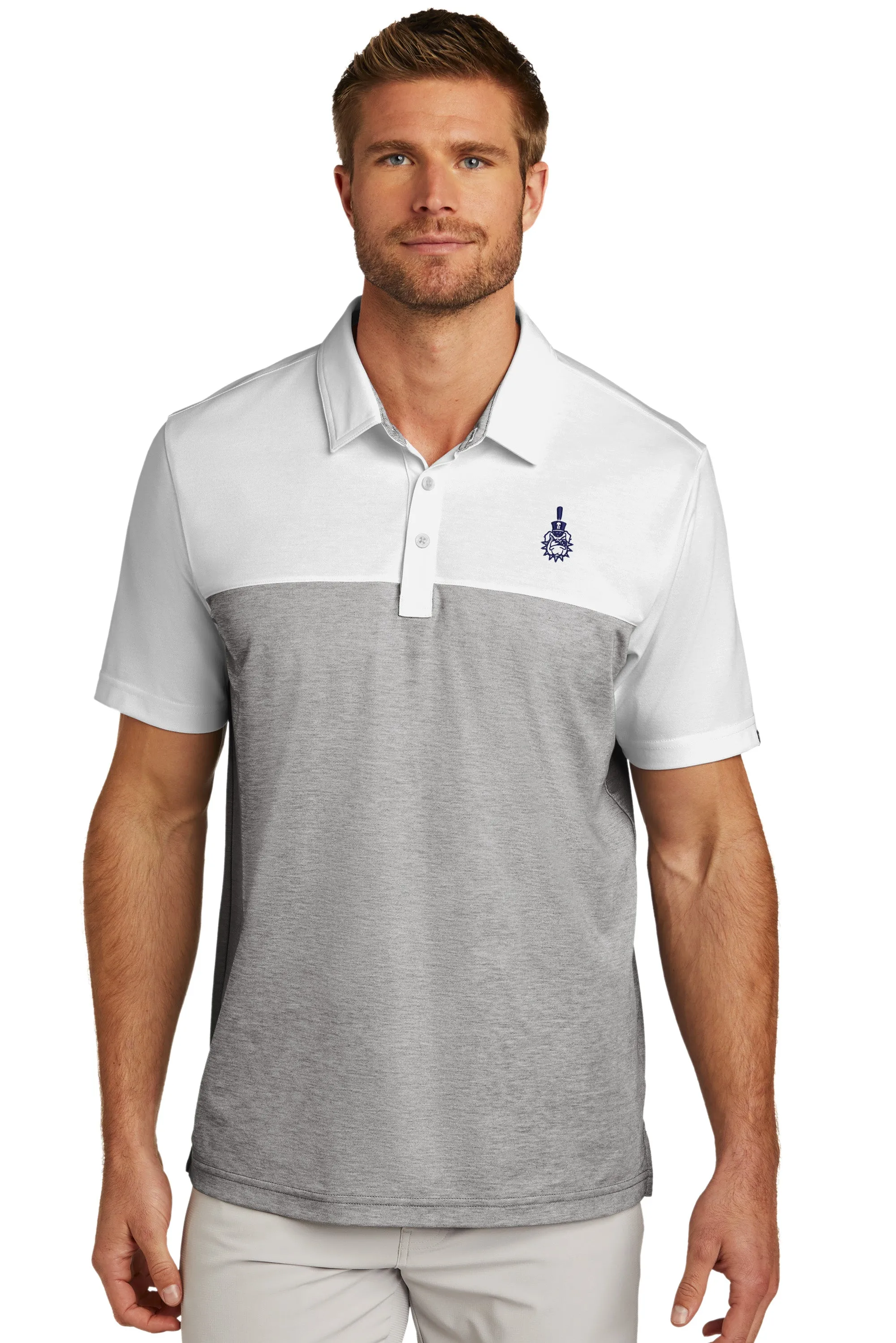 The Citadel, Spike logo, Travis Mathew Golf Brand Oceanside Blocked Polo Shirt