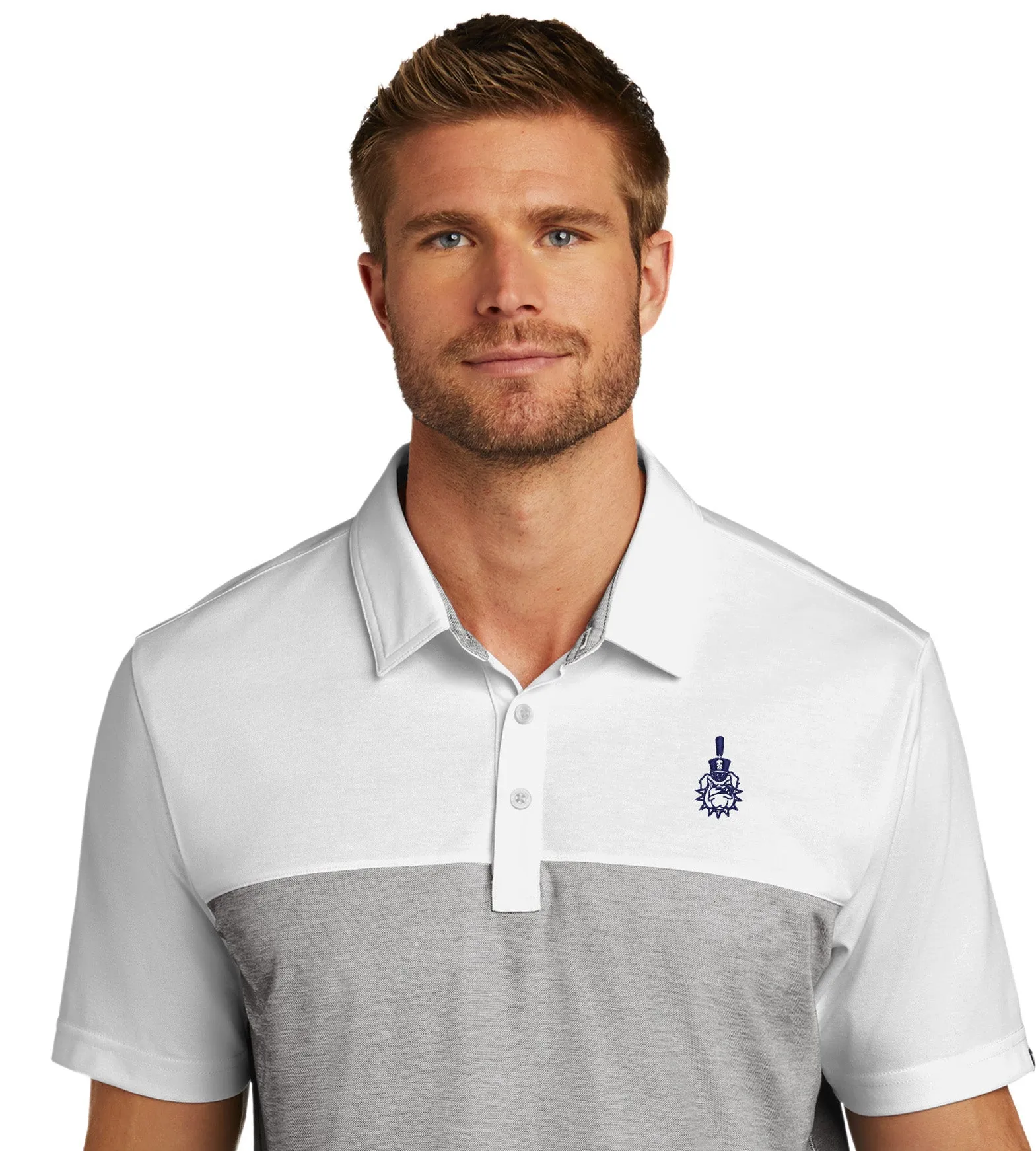The Citadel, Spike logo, Travis Mathew Golf Brand Oceanside Blocked Polo Shirt