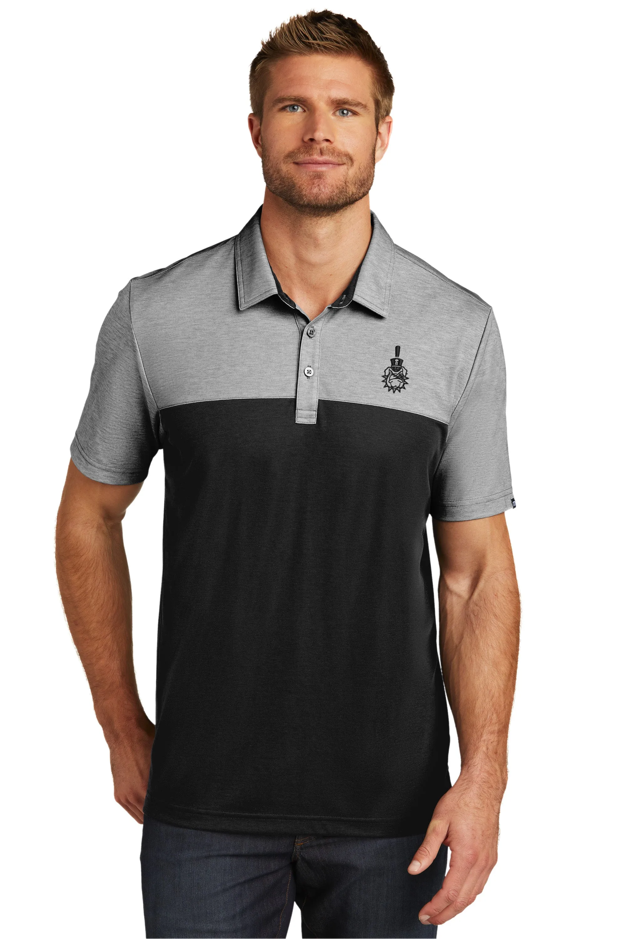 The Citadel, Spike logo, Travis Mathew Golf Brand Oceanside Blocked Polo Shirt