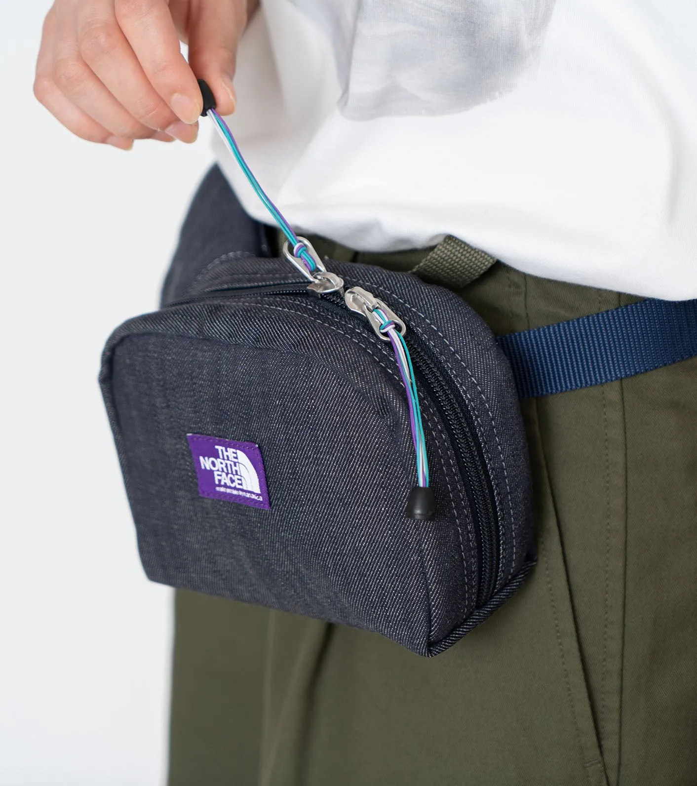THE NORTH FACE PURPLE LABEL Denim Stroll Belt Bag [ NN7312N ]