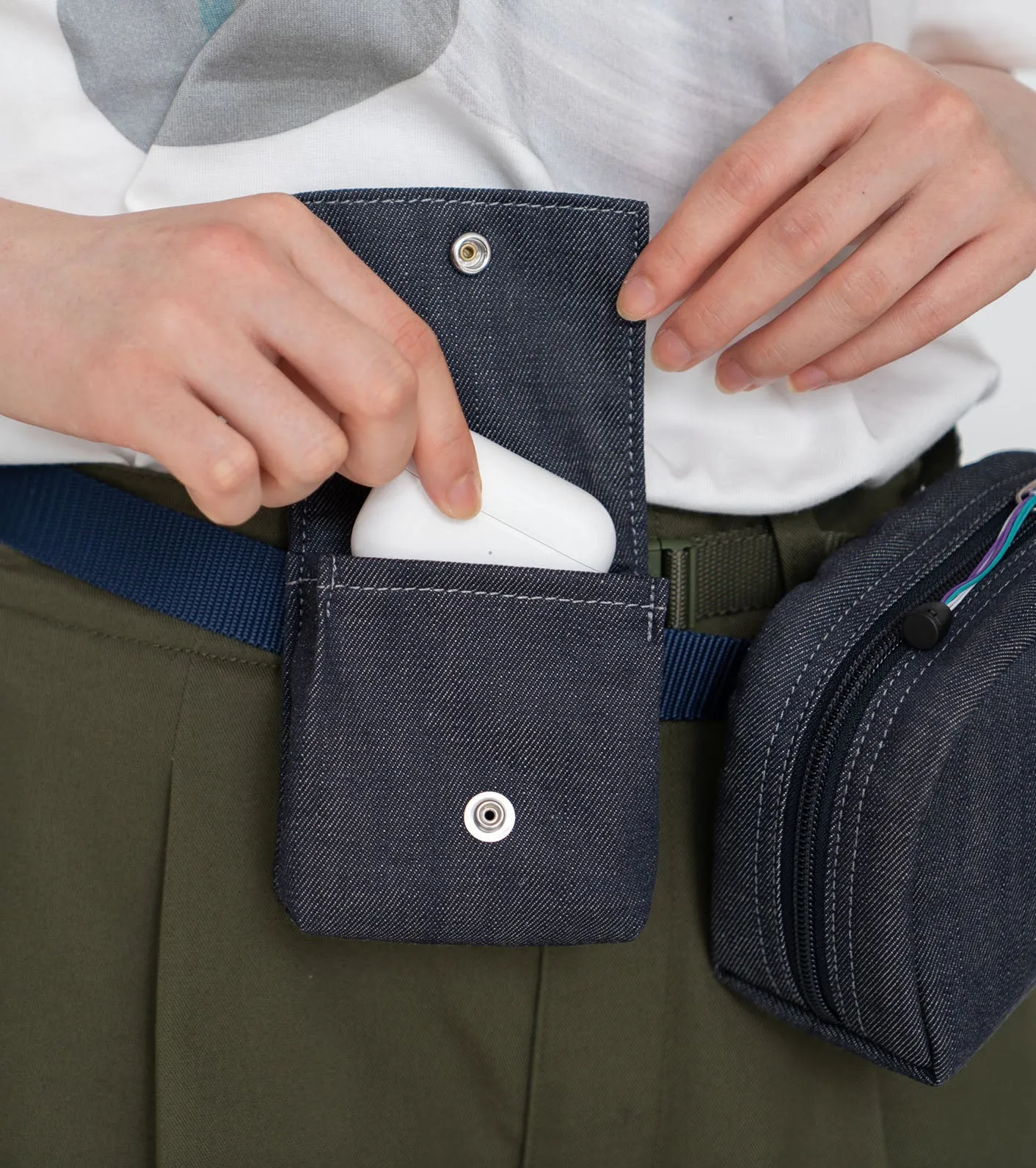 THE NORTH FACE PURPLE LABEL Denim Stroll Belt Bag [ NN7312N ]