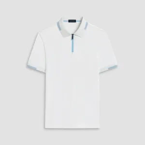 Tipped Quarter Zip Polo