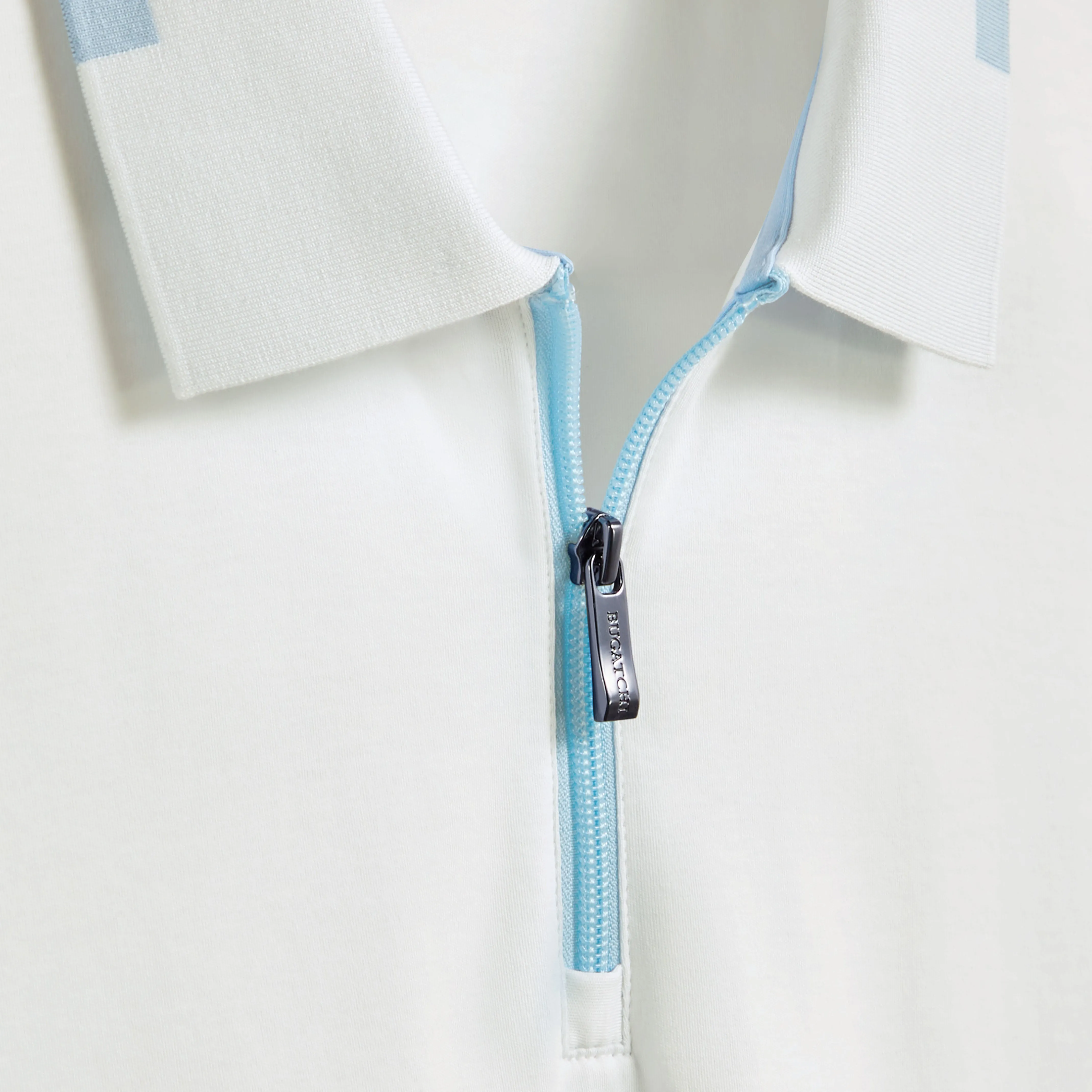 Tipped Quarter Zip Polo