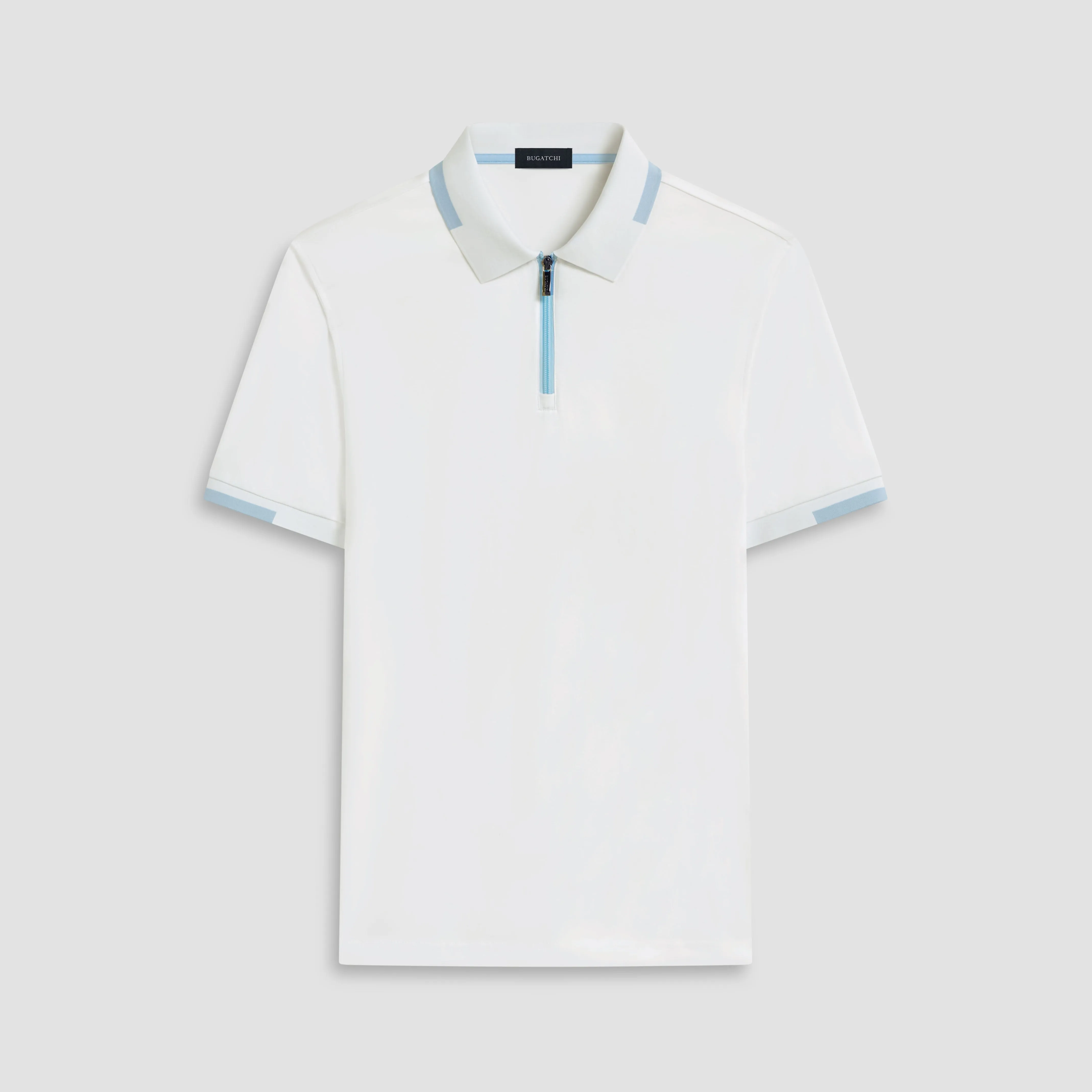 Tipped Quarter Zip Polo