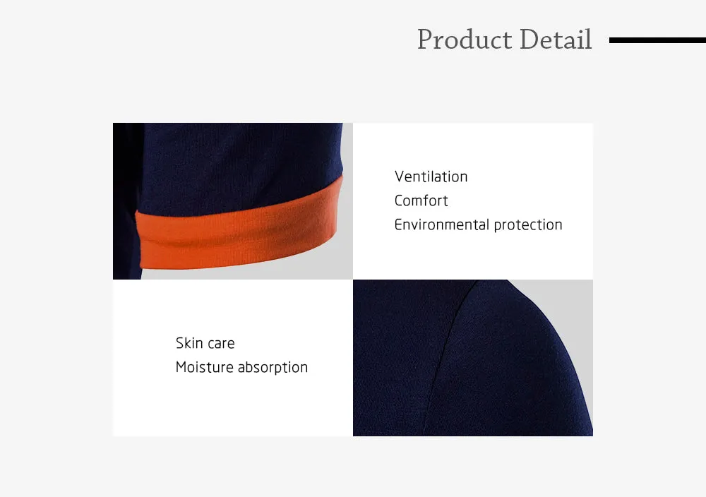 Turndown Collar Panel Design Polo T-Shirt 6870