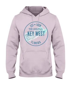 Unisex Vintage Key West 1828 Map Fleece Hoodie