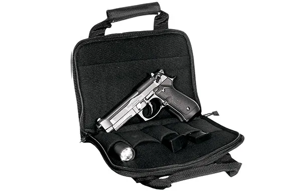 UTG Homeland Security Deluxe Single Pistol Case, Black