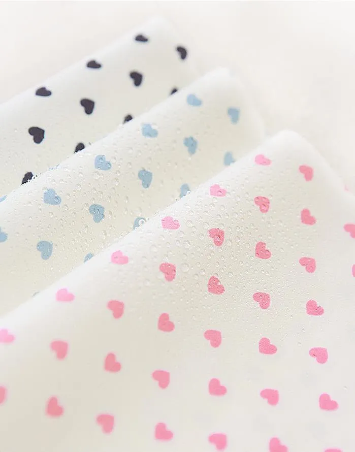 Waterproof Fabric Hearts - Pink, Sky or Navy - By the Yard /59802