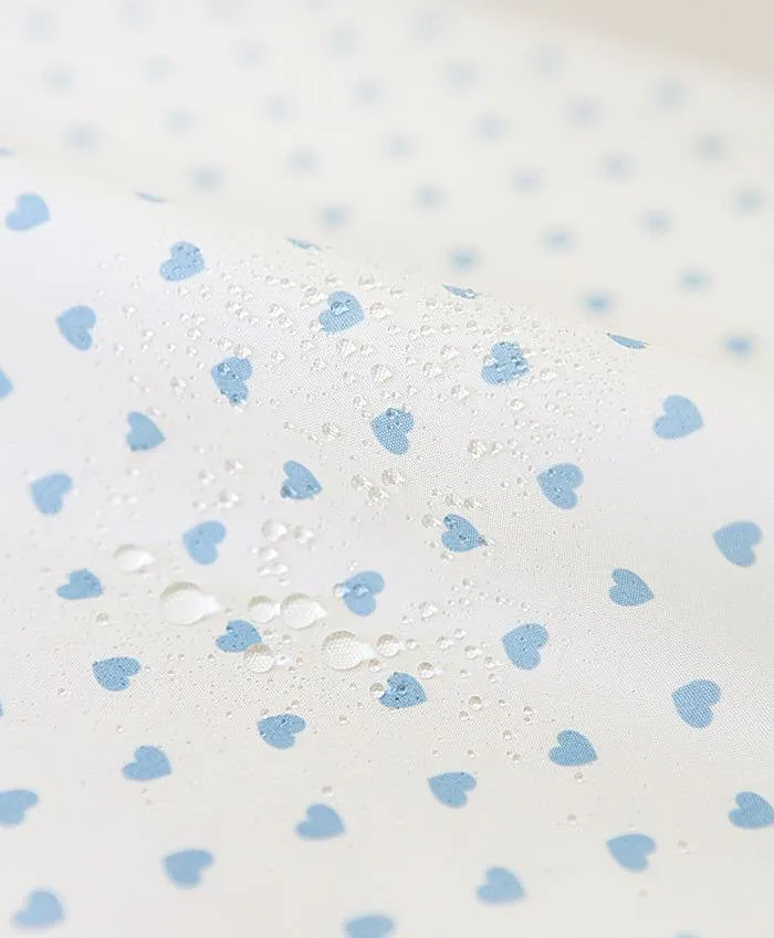 Waterproof Fabric Hearts - Pink, Sky or Navy - By the Yard /59802