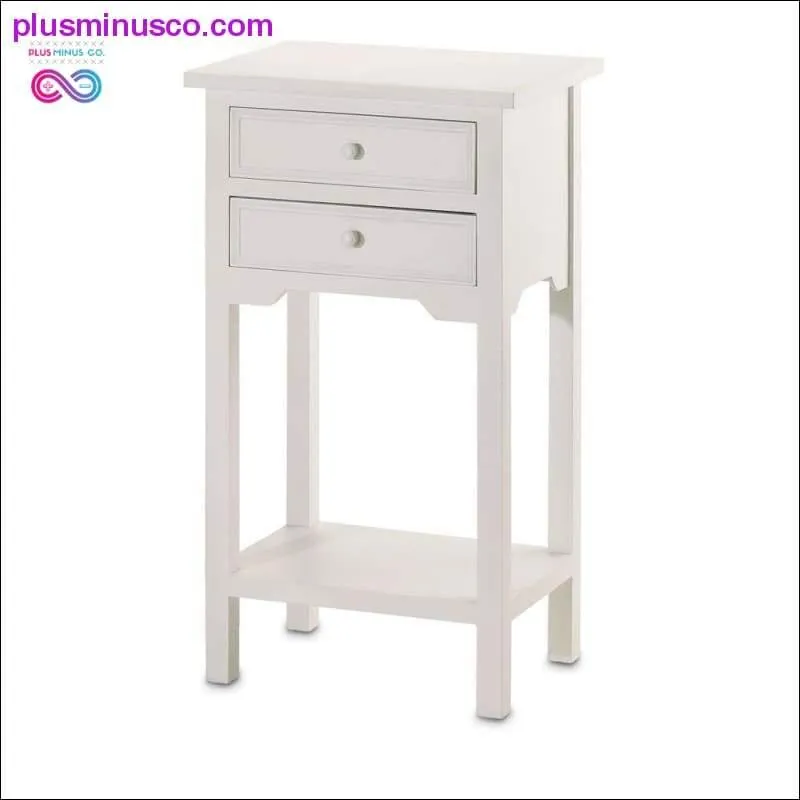 White Accent Table ll PlusMinusco.com