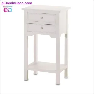 White Accent Table ll PlusMinusco.com